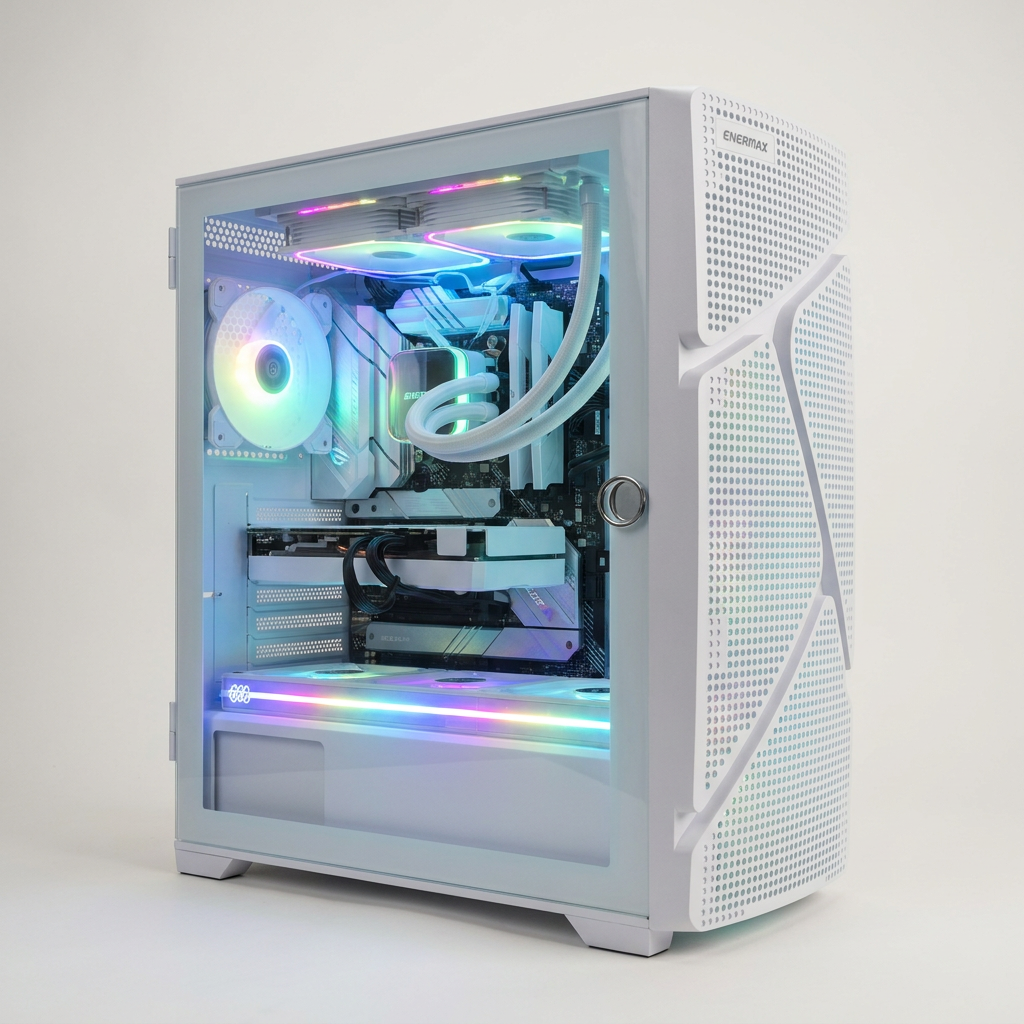 PC Blanc - Vue trois quarts